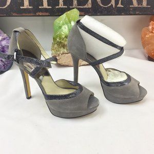 Michael Kors MK Gray Suede Heel Platform